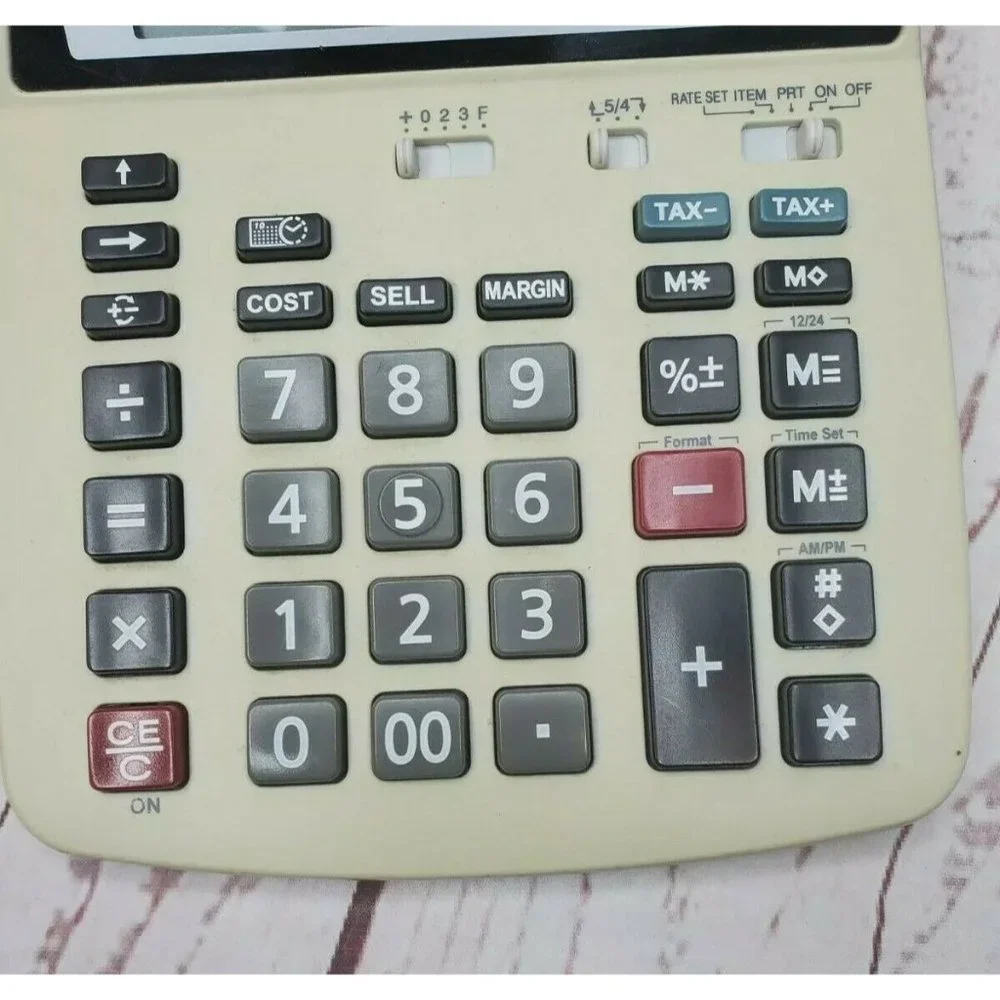 Canon P23-DH III Calendar & Clock 12 Digit 2 Color Calculator Printer